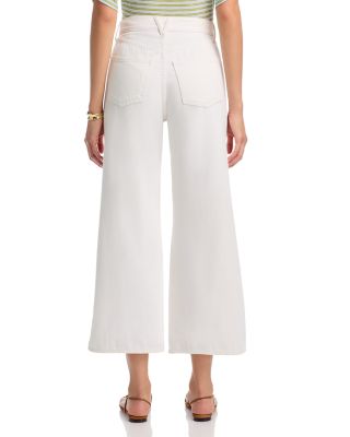 Taylor Cropped High Rise Jeans in White