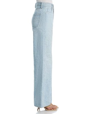 Taylor High Rise Wide Leg Jeans in Sun Spark