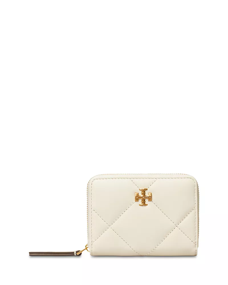 Tory Burch Small Kira Diamond Quilt Zip Around Wallet