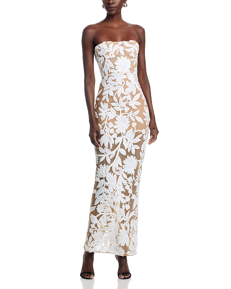 Bronx And Banco Dahlia Strapless Maxi Dress