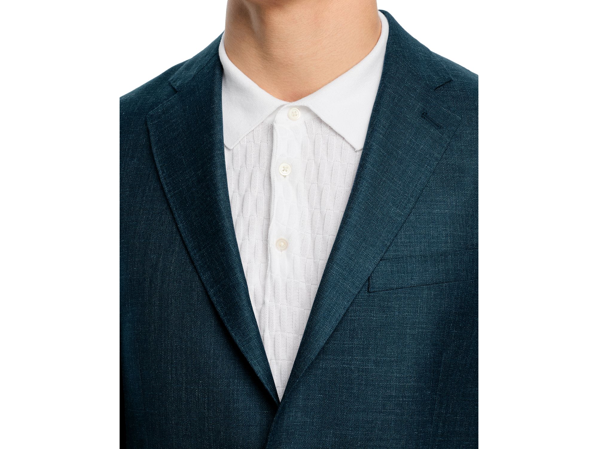 Wool, Silk & Linen Mélange Suit Jacket — Image 10