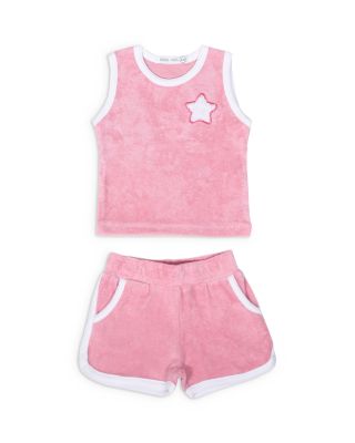Girls' Star Patch Terry Top & Shorts Set - Baby