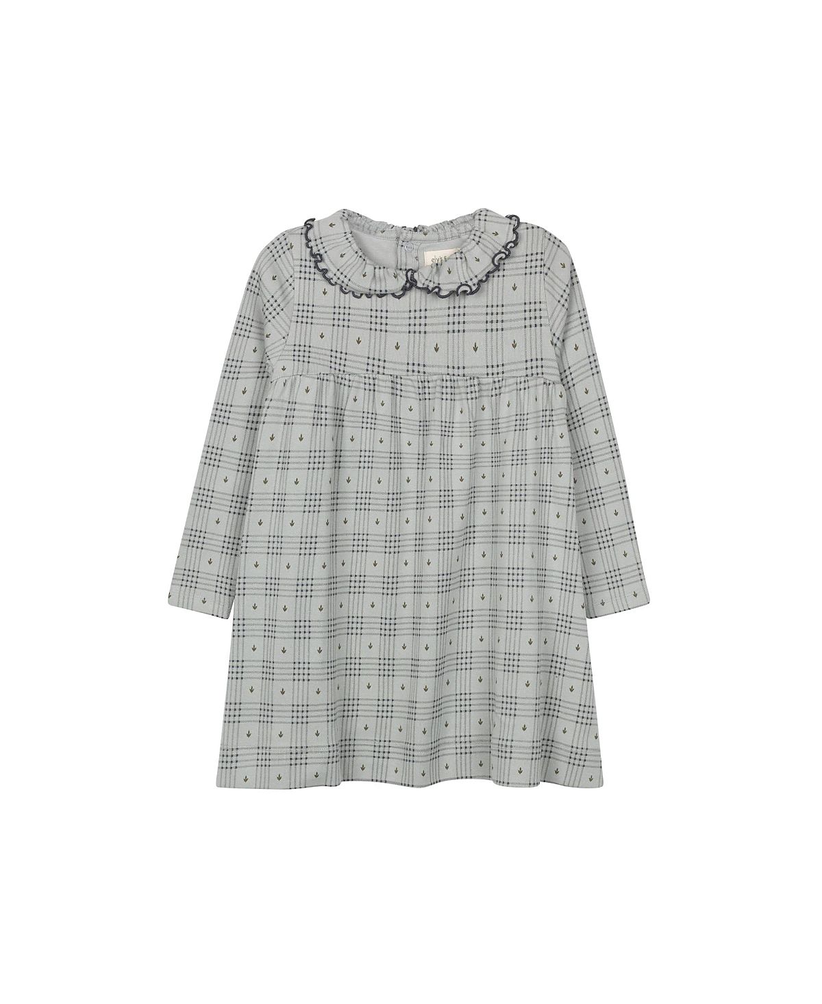 Ely's & Co. Girls' Cotton Floral Plaid Collection Dress - Little Kid, Big Kid
