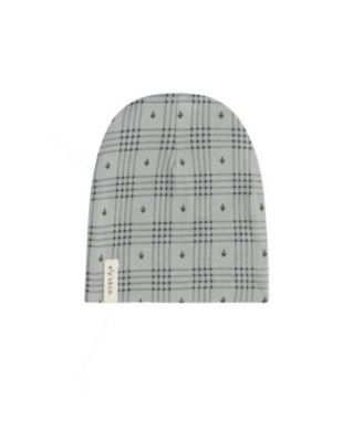  Unisex Cotton Floral Plaid Collection Footie + Beanie - Baby