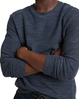 Linen Double Knit Long Sleeve Crew