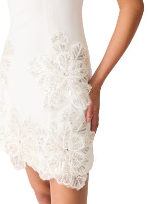 Skye Floral Appliqu&eacute; Mini Dress