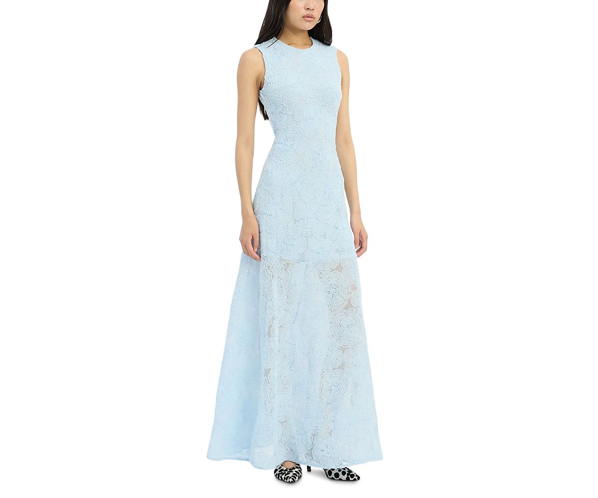 Rotate Mesh Maxi Dress