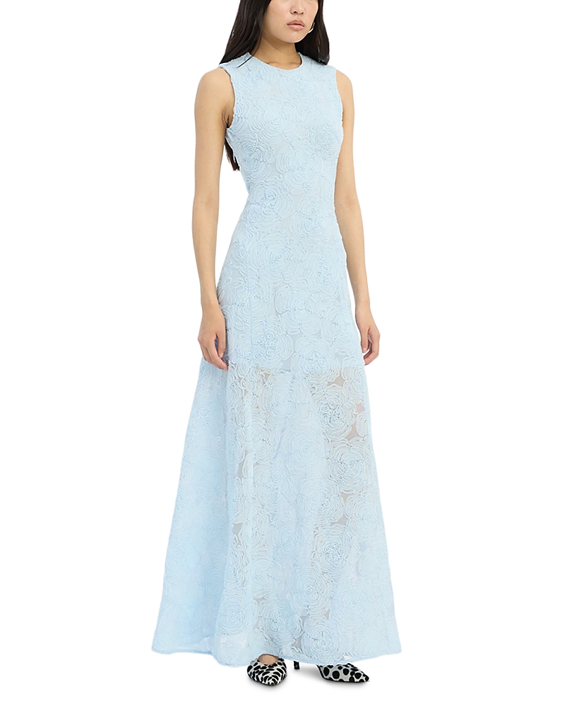 Rotate Mesh Maxi Dress