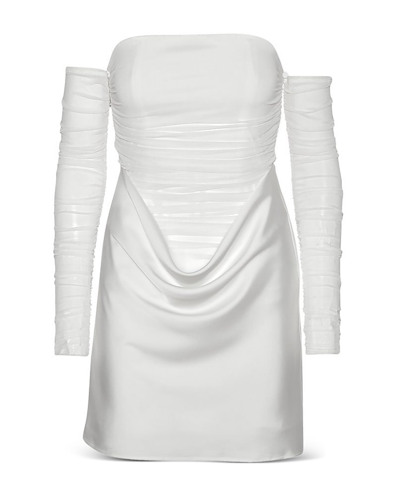 Rotate Ruched Mini Dress