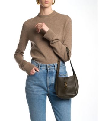  Le 5 A 7 Supple Baby Shoulder Bag In Grained Leather