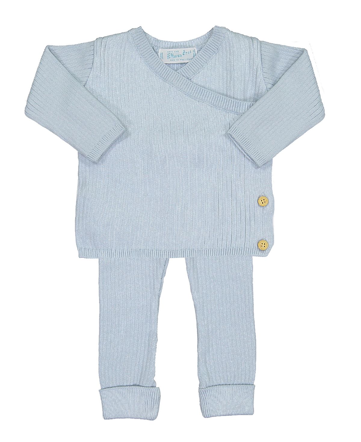 Feltman Brothers Unisex Ribbed Knit Wrap Set - Baby, Little Kid