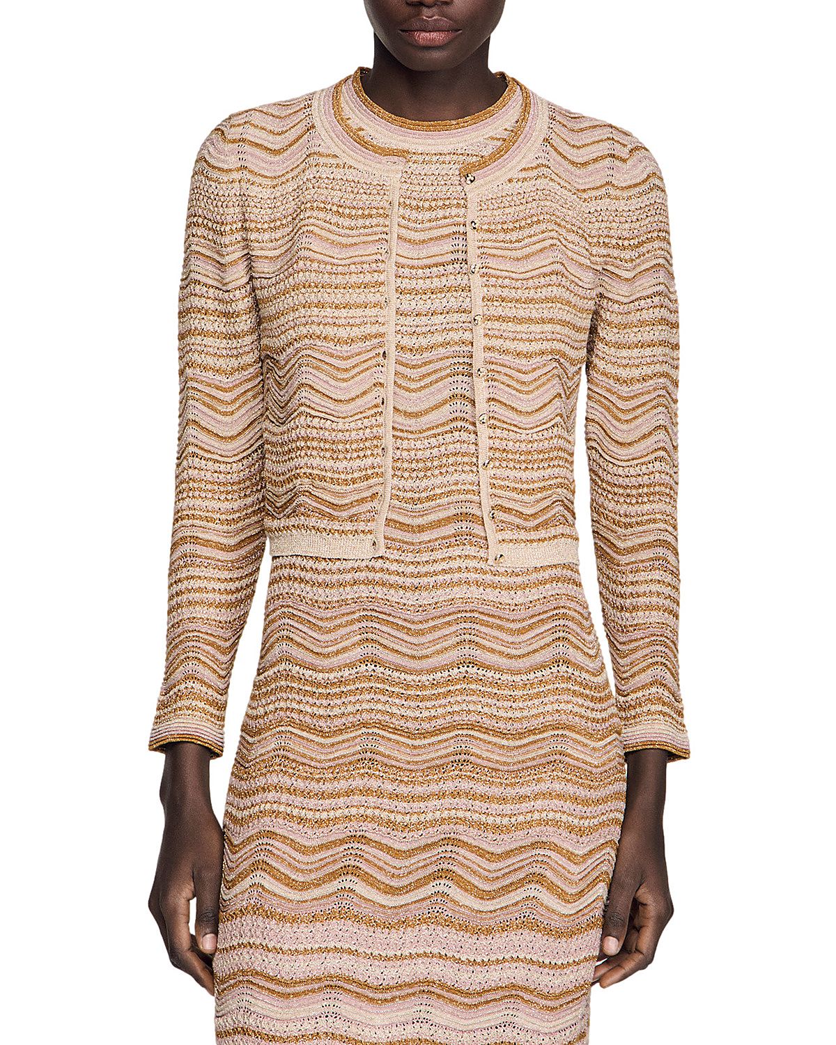 Sandro Raffaelo Knit Cardigan Sweater