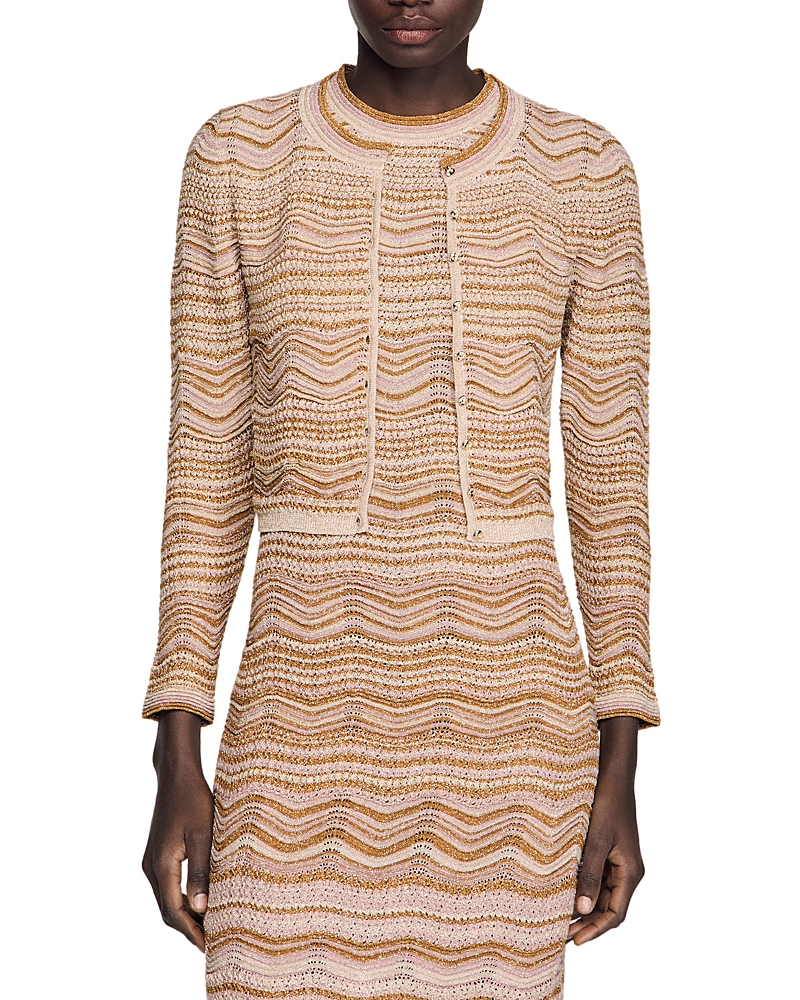 Sandro Raffaelo Knit Cardigan Sweater