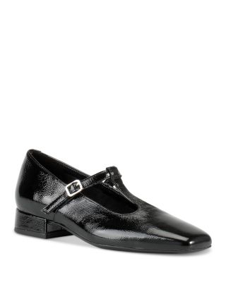 Women's Debbi Leather T Strap Flats