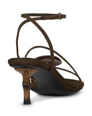 Women's Carnelian Suede Ankle Strap Sandals