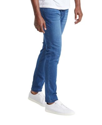 Men's Classic Fit Jeans Signature Stretch Denim Medium Blue Wash