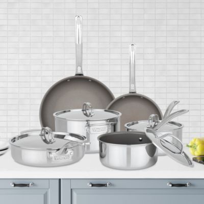 PureGlide Pro 3 Ply Nonstick 10 Piece Cookware Set 