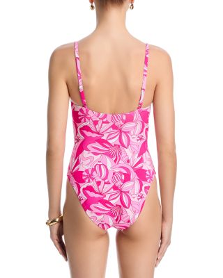 Square Neck One Piece Swimsuit - Exclusive
