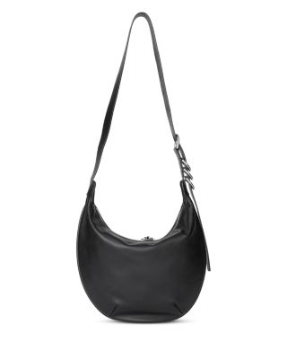 Mercer Medium Black Leather Hobo Bag