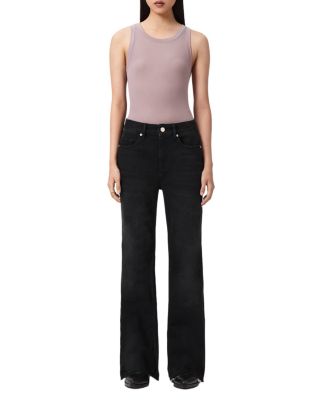 Ember High Rise Flare Jeans in Washed Black