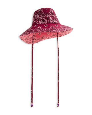 Capeline Paisley Cotton Button Hat