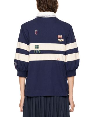 Claira Embroidered Rugby Shirt