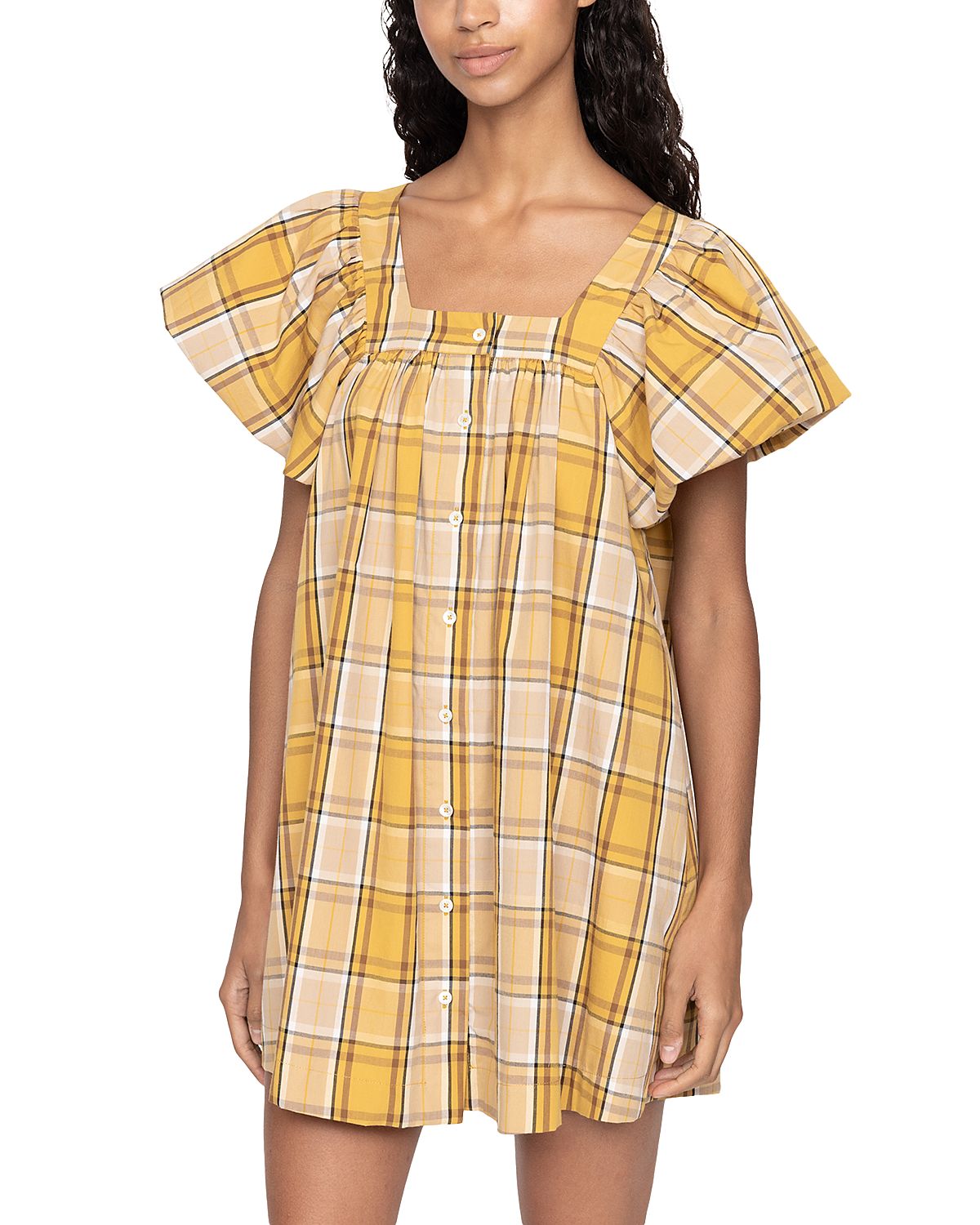 Sea Copeland Plaid Mini Dress