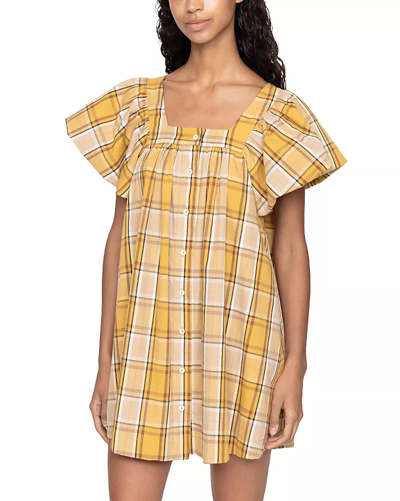 Sea Copeland Plaid Mini Dress