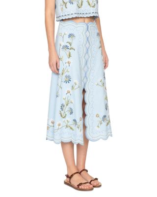 Audra Embroidered Skirt
