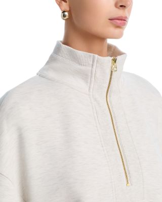 Molly Half Zip Longline Sweatshirt