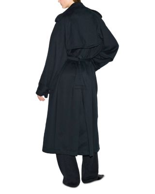 Boyfriend Fleece Trench Coat