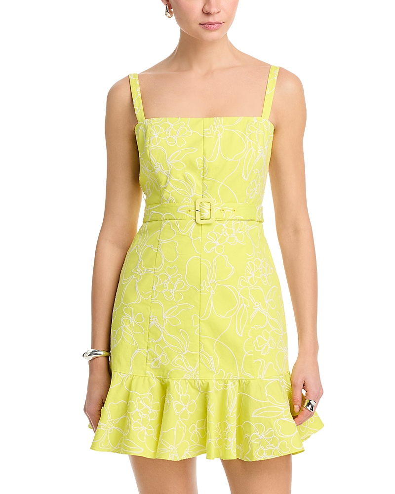 Cinq a Sept Embroidered Malva Floral Tonya Dress