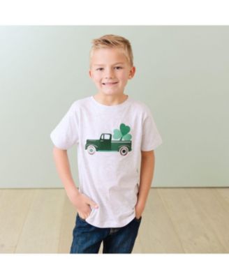Boys' Shamrock Truck Patch St. Patrick's Day Short Sleeve T-Shirt - Little Kid, Big Kid