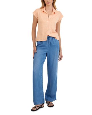 Wide Leg Drawstring Pants