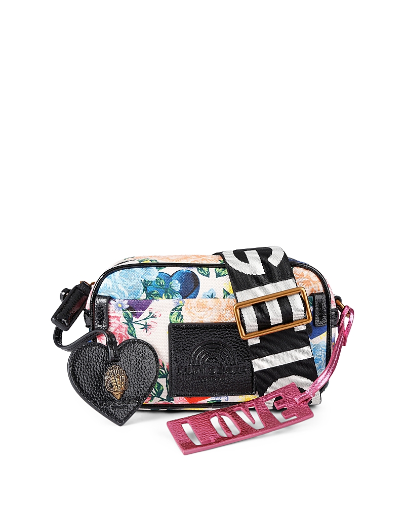 Kurt Geiger London Southbank Mini Floral Cotton Crossbody Camera Bag · OS