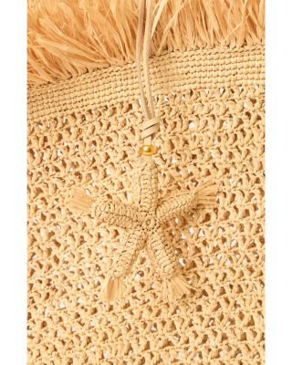 Raffia Starfish Bag Charm 