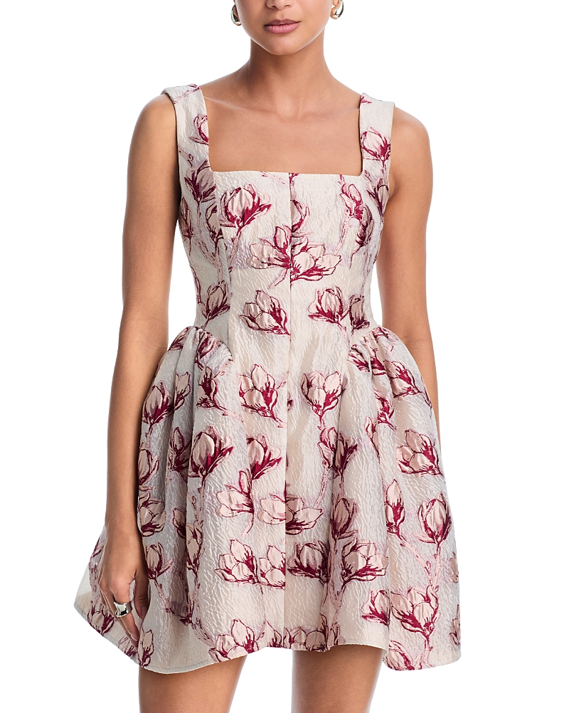 Milly Erin Sleeveless Floral Mini Dress