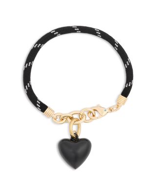 Happy Cord Heart Charm Bracelet