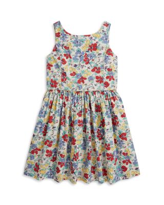 Girls' Floral Cotton Dress - Big Kid