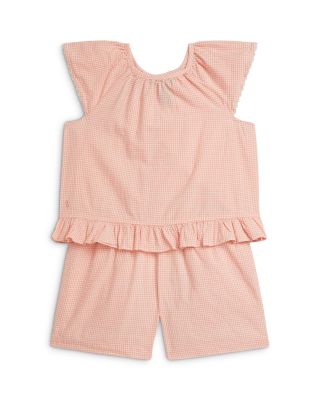 Girls' Gingham Cotton Madras Top & Short - Little Kid