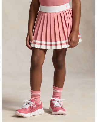 Girls' Striped Pleated Skort - Little Kid