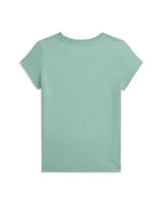 Girls' Dog-Print Cotton Jersey Tee - Little Kid