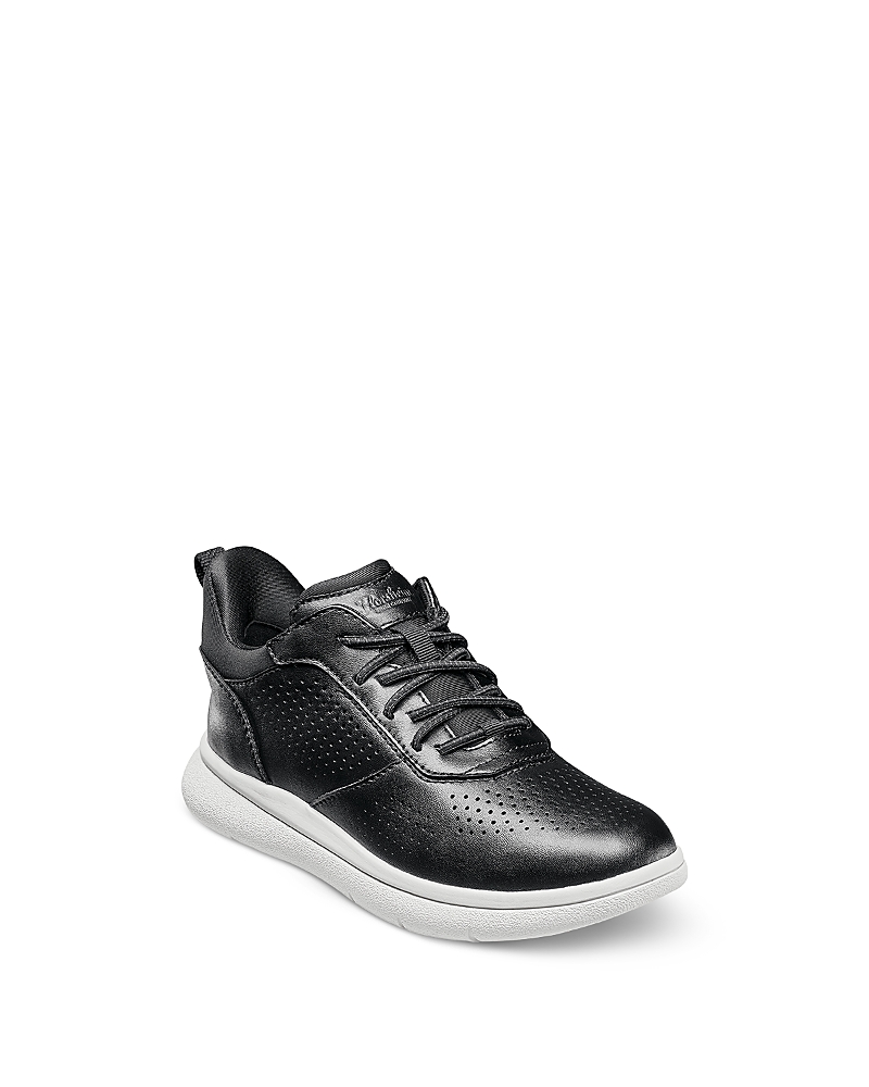 Florsheim Kids Boys' Fleet Perf Toe Elastic Lace, Jr Hands Free Sneakers - Toddler, Little Kid, Big Kid