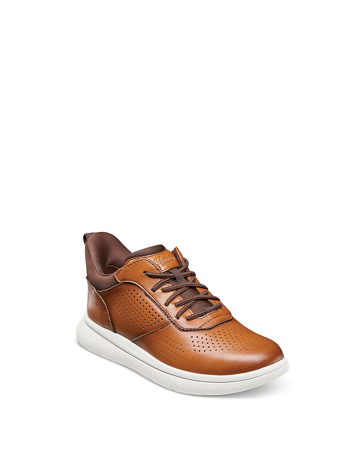 Florsheim Kids Boys' Fleet Perf Toe Elastic Lace, Jr Hands Free Sneakers - Toddler, Little Kid, Big Kid