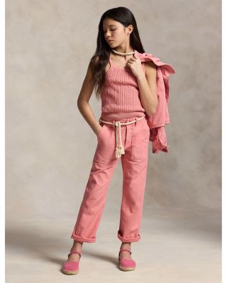 Girls' Mini Cable Cotton Tank Top - Big Kid