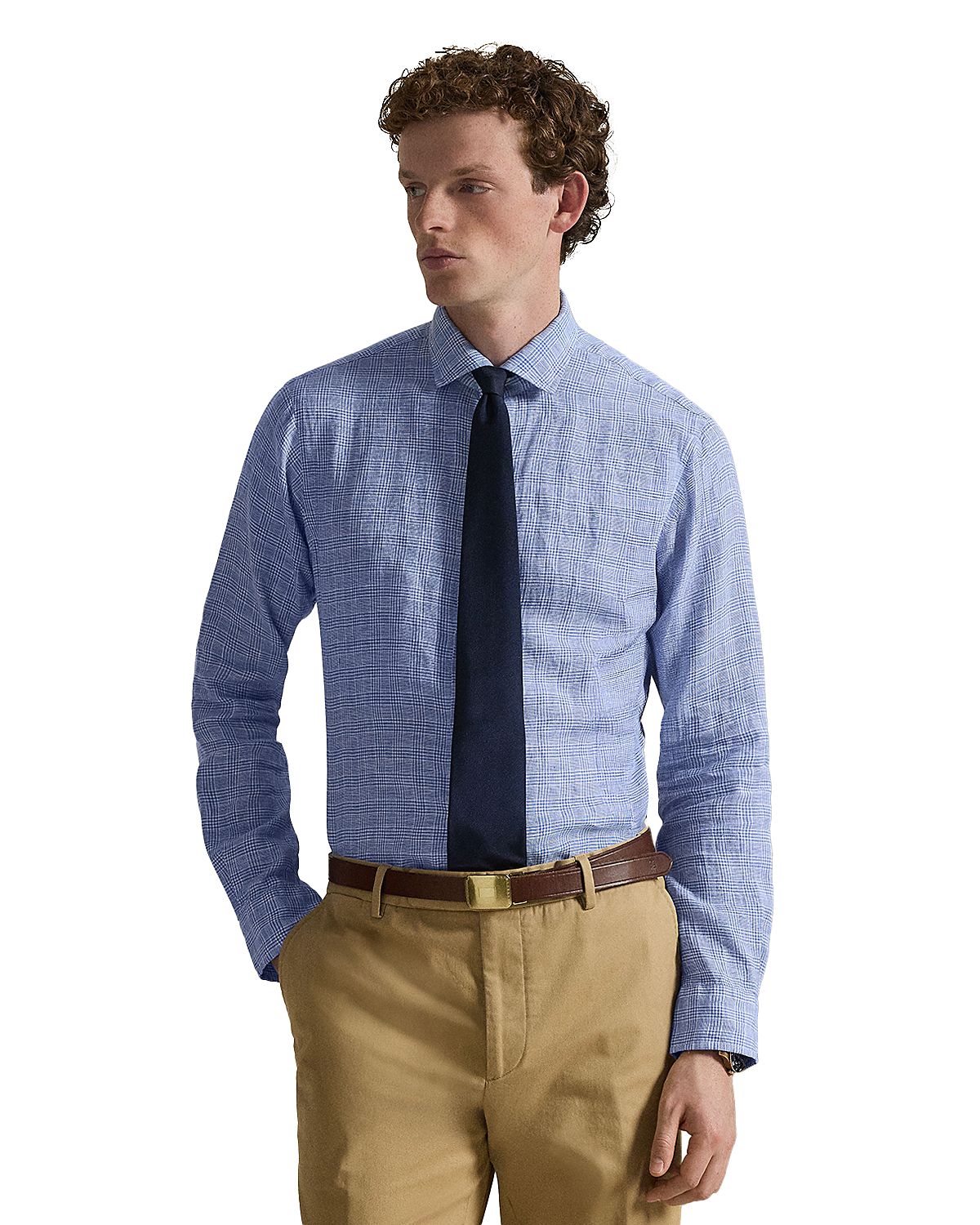 Polo Ralph Lauren Classic Fit Plaid Linen Shirt