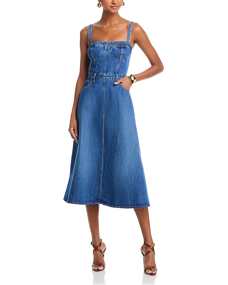 L'Agence Jovie Bustier Midi Dress