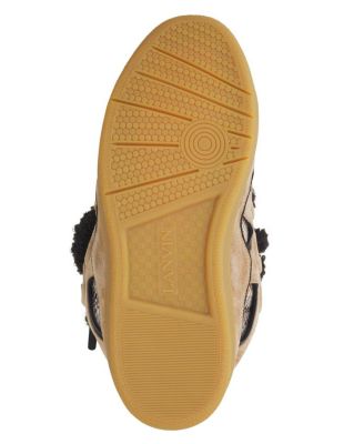 Curb Suede Sneakers with Mesh Laces