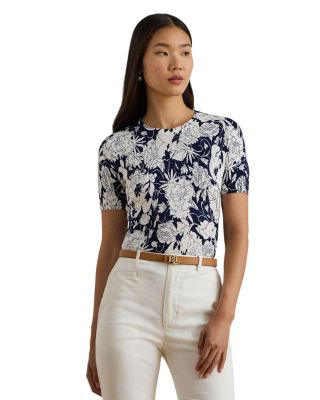 Cable Knit Short Sleeve Sweater