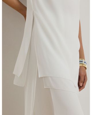 Double Faced Georgette Sleeveless Tunic